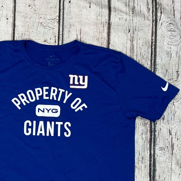 New York Giants The Nike Tee SOFT Blue NFL Sports Crewneck Tshirt - Picture 2 of 5